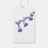 Chic Bluebell Blume Blossom Geburtstag Vielen Dank Geschenkanhänger (Rückseite)