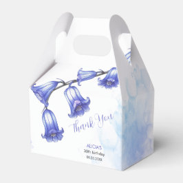 Chic Bluebell Blume Blossom Geburtstag Vielen Dank Geschenkschachtel