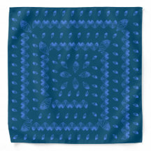 Chic Blueberry Ice Creme Cones Spiral Bandana