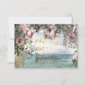 Chic Blume Dankeskarte (Vorderseite)