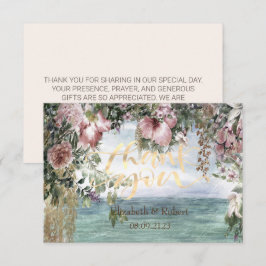 Chic Blume Dankeskarte