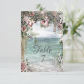 Chic Blume Einladung (Stehend Vorderseite)