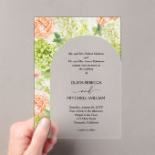 Chic Blume feiern Grüne Arche Hochzeit Acryleinladungen (Insitu (Handheld))