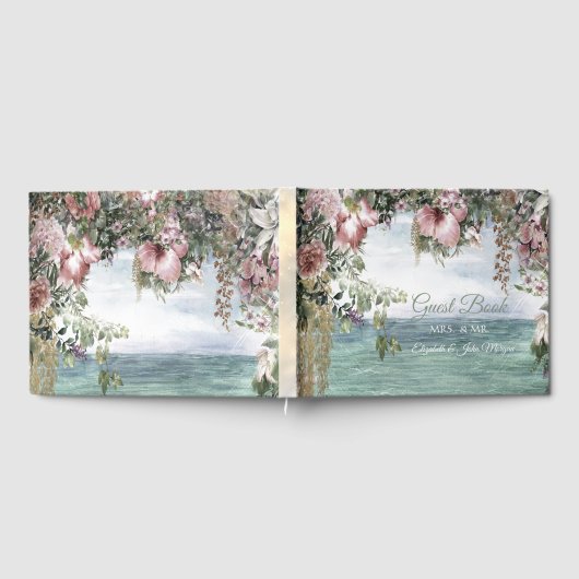 Chic Blume Gästebuch (Voll)