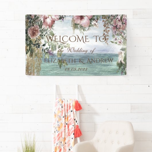 Chic Blume Ocean Wedding Banner (Insitu)