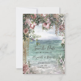 Chic Blume Ozean Save the Date