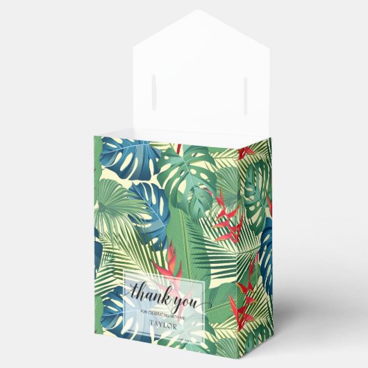 Chic Blume Palms Monstera Geschenkschachtel (Geöffnet)
