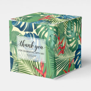 Chic Blume Palms Monstera Vielen Dank Geschenkschachtel