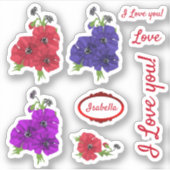 Chic Blume Set, Blume Aufkleber (Vorderseite)