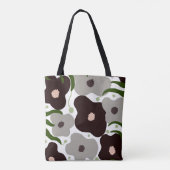 Chic Blume Tote Tasche (Rückseite)