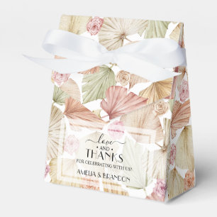 Chic Blume und Blätter Brautparty Geschenkschachtel