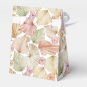 Chic Blume und Blätter Brautparty Geschenkschachtel (Rückseite)