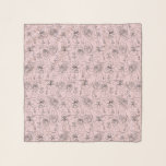 Chic Blume und Faces Pink Schal<br><div class="desc">Machen Sie eine Aussage mit diesen maßgeschneiderten Blume und Gesichter Muster Schal aus leichtem Chiffonstoff, 26" x 26" lang.</div>