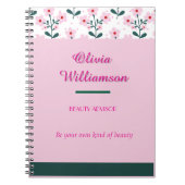 Chic, Blumen und Farbblock Notizblock (Vorderseite)