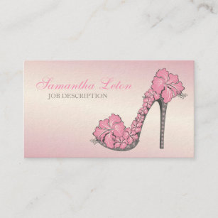 Chic-Blumenstilett-Schuh-hohe Heels-Pumpen Visitenkarte