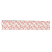 Chic blush and gold floral wedding table runner mittelgroßer tischläufer (Horizontal)