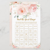 Chic Blush Bloral Fun Bridal Finden Sie das Gast B (Vorne/Hinten)