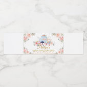 Chic Blush Blumentee Party Bridal Babydusche Wasserflaschenetikett (Einzelnes Label)