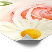 Chic Blush Brautparty Willkommen Poster (Ecke)