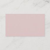 Chic Blush Dusty Rose Wie viele Kisses Bridal Game Begleitkarte (Rückseite)