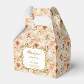 Chic Blush Gold Gastgeschenk Hochzeit Box Boho Blu Geschenkschachtel (Vorderseite)