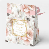 Chic Blush Ivory Gold Wedding Danke Box Geschenkschachtel