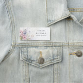 Chic Blush Lilac Rose Blumenstrauß Namensschild (Beispiel)