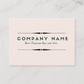 Chic Blush Minimalistische Visitenkarten Visitenkarte (Vorderseite)