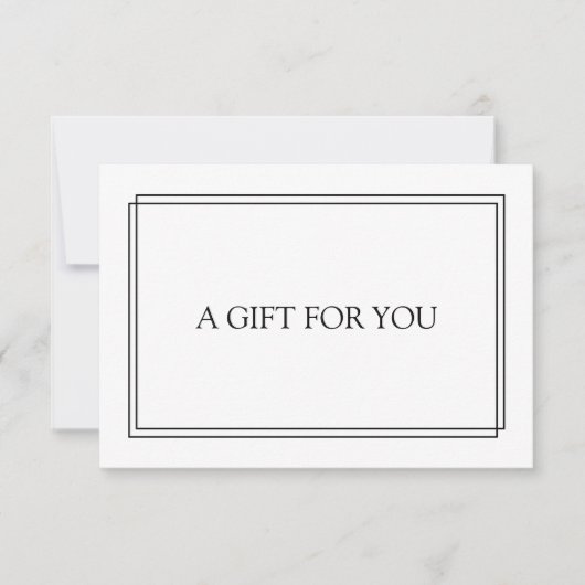 Chic Blush Navy Black Gift Certificate (Vorderseite)