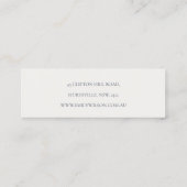 Chic Blush Navy Rust Blume Stuck Earring Display Mini Visitenkarte (Rückseite)