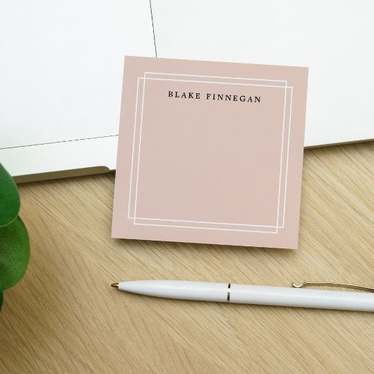 Chic Blush | PERSONALISIERT Post-it Klebezettel