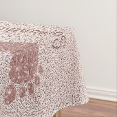 Chic Blush Pink Babydusche Babynahrung Tablett Tischdecke (Beispiel)