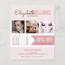 Chic Blush Pink Beauty Salon Promo