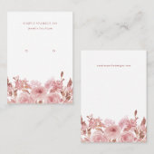 Chic Blush Pink Bläschen Ohrring-Display-Karte Visitenkarte (Vorne/Hinten)