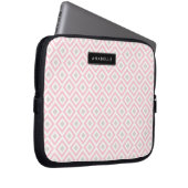 Chic Blush Pink Diamonds Pattern Laptopschutzhülle (Vorne Rechts)