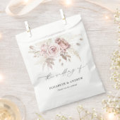 Chic Blush Pink Dusty Rose Blumenzehen Geschenktütchen (Ausgeschnitten)