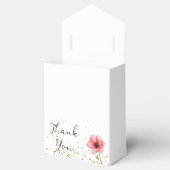 Chic Blush Pink Floral Confetti Rahmen Hochzeit Geschenkschachtel (Geöffnet)