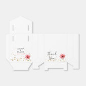 Chic Blush Pink Floral Confetti Rahmen Hochzeit Geschenkschachtel (Ungefaltet)