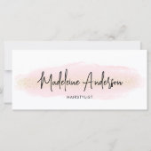 Chic Blush Pink Gold Fairlist Geschenkgutschein (Vorderseite)