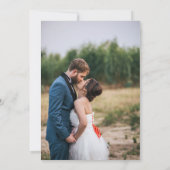 Chic Blush Pink Gold Floral Neugezogenes Foto Hoch Ankündigung (Rückseite)