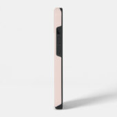 Chic Blush Pink Gold Monogram Initial Name Script iPhone Hülle (Linke Seite)