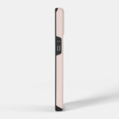 Chic Blush Pink Gold Monogram Initial Name Script iPhone Hülle (Rechte Seite)