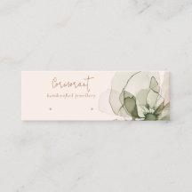 Chic Blush Pink Green Blume Stuhlvorführung Anzeig