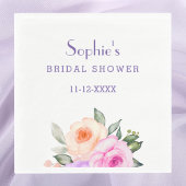 Chic Blush Pink Lilac Bright Rose Brautparty Serviette