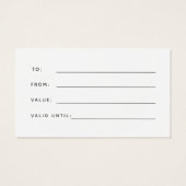 Chic Blush Pink Moderne elegante Monogram-Geschenk (Rückseite)