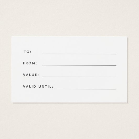 Chic Blush Pink Moderne elegante Monogram-Geschenk (Rückseite)