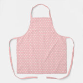 Chic Blush Pink Polka Dot Muster Schürze (Vorderseite)