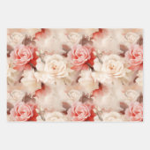 Chic Blush Pink Rose Cupcake Geburtstag Geschenkpapier Set (Vorderseite)