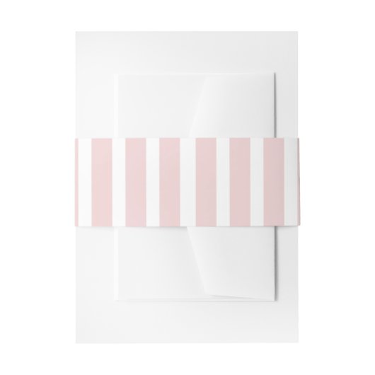 Chic Blush Pink Social Club Rosa Streifen Einladungsbanderole (Vorderseite Beispiel)