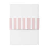 Chic Blush Pink Social Club Rosa Streifen Einladungsbanderole (Rückseitenbeispiel)